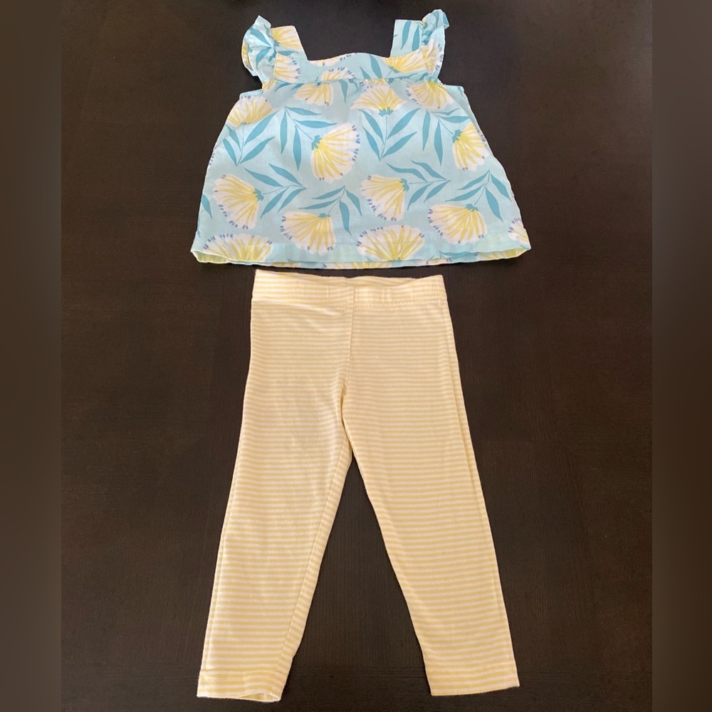 Carter’s Toddler’s Girl Top & Bottom Set. Size 3T